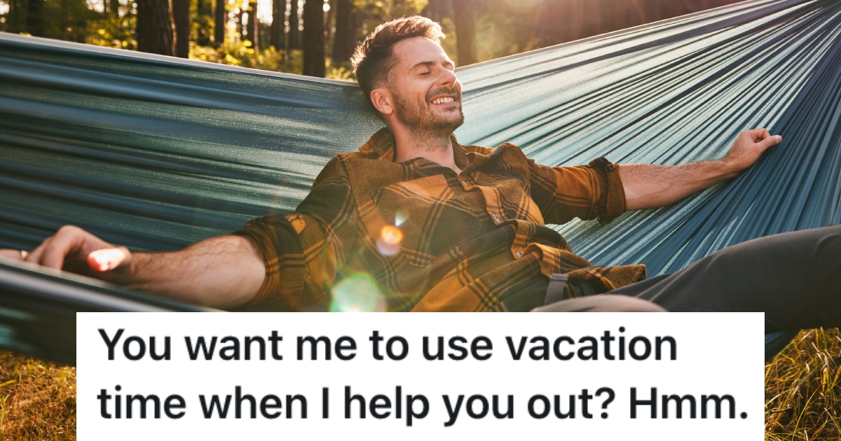 man relaxing on hammock