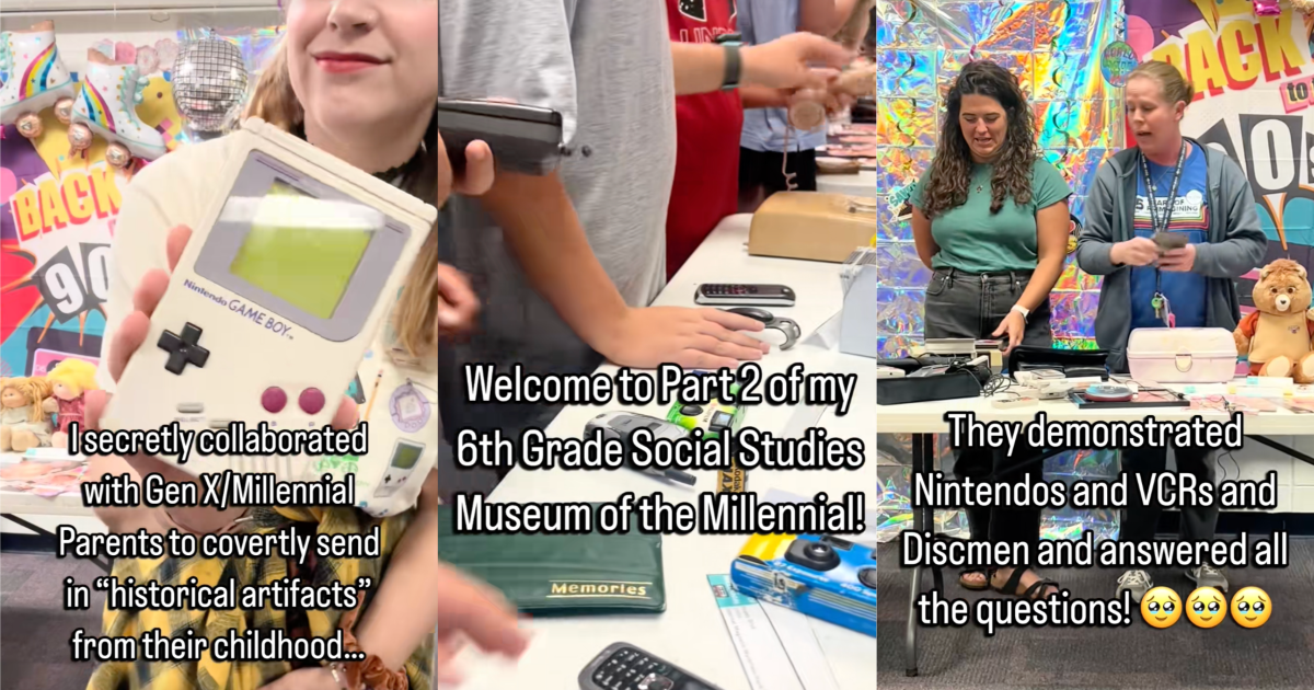 people looking at 90s artifacts