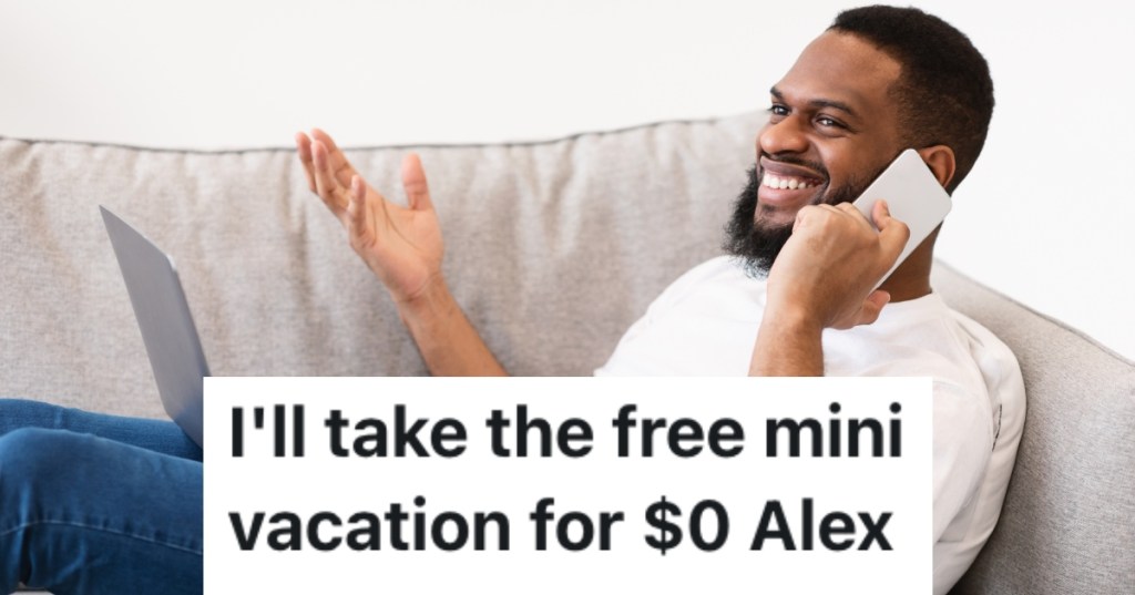 man relaxing on couch