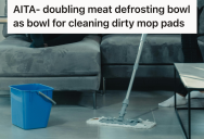 Wife’s Husband Used A Raw Meat Bowl As A Mop Bucket, So She Finally Had To Speak Up About His Unsanitary Kitchen Habits
