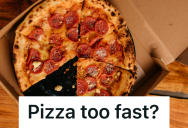 Customer Complained That His Pizza Was Too Hot, So The Delivery Driver Accidentally Became Poster Child For The Speediest Delivery In Town