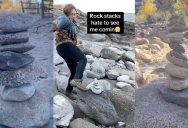 Hikers Have Different Opinions About Whether It’s Bad To Stack Rocks Out In Nature