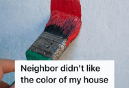 Homeowner Changed His House Color And Faced HOA Threats From A Neighbor, So He Bought The Neighboring Homes And Painted Them The Exact Same Way
