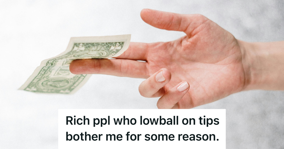 Delivery Driver Kept Pulling Up To Wealthy Customers Homes Expecting Common Decency, But Low Tips And Rampant Disrespect Exposed A Bigger Pattern person holding a one dollar bill