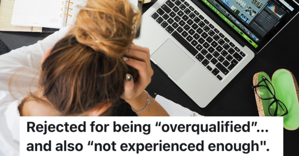 frustrated woman at computer