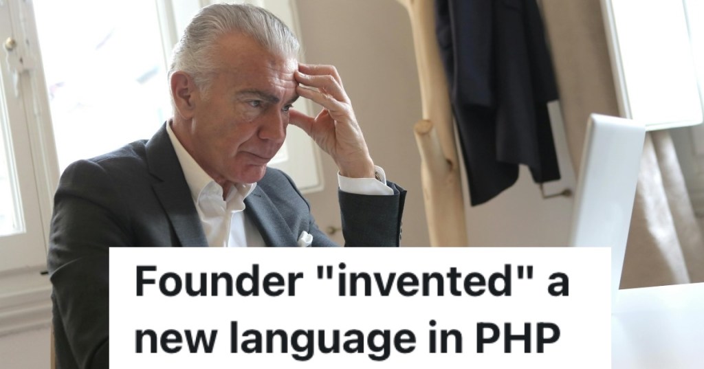 frustrated man looking at a computer