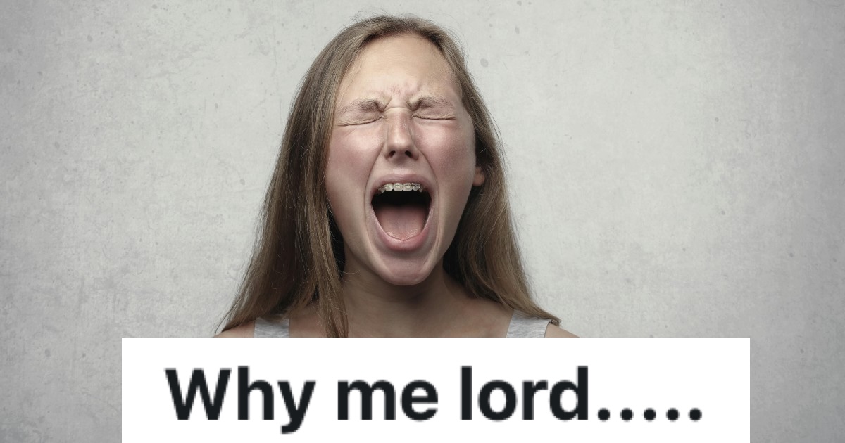 frustrated woman screaming