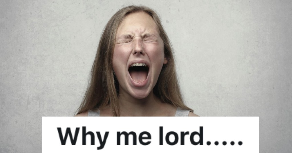 frustrated woman screaming