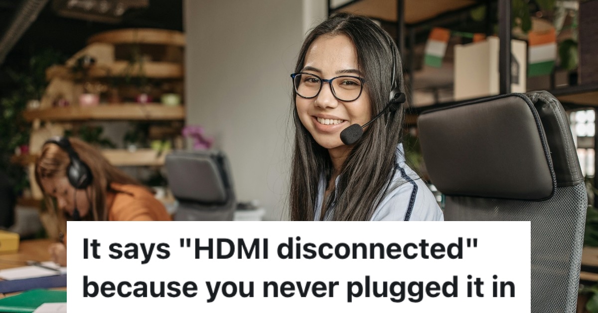 girl in headset and glasses smiling at the camera