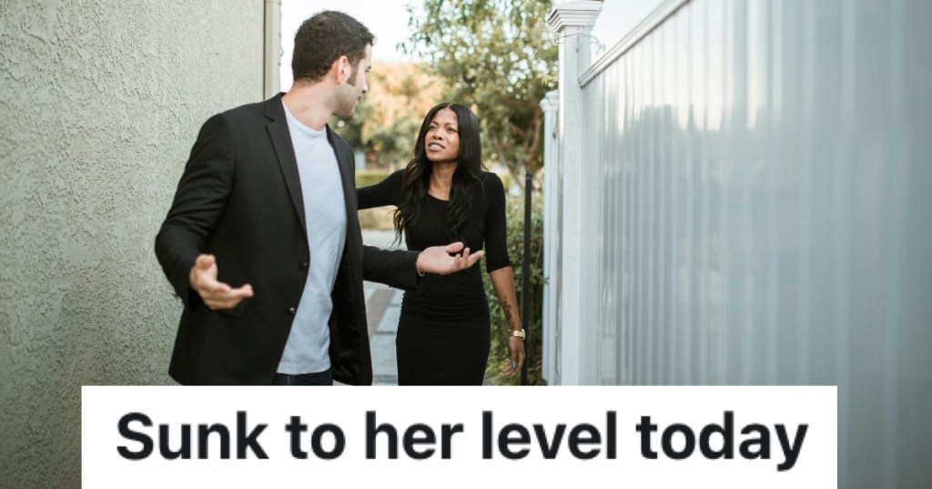 couple arguing outdoors