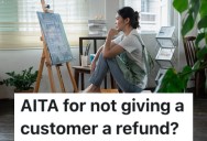 Customer Wants A Refund For A Painting They Bought Because They Thought It Was Bigger, But The Artist Insists The Size Was Clearly Listed