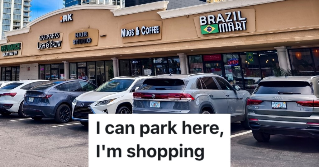 cars in a parking lot