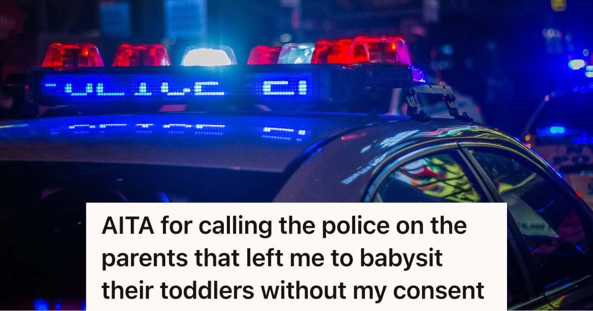 police car red and blue lights