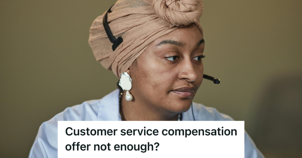 professional woman wearing a headset