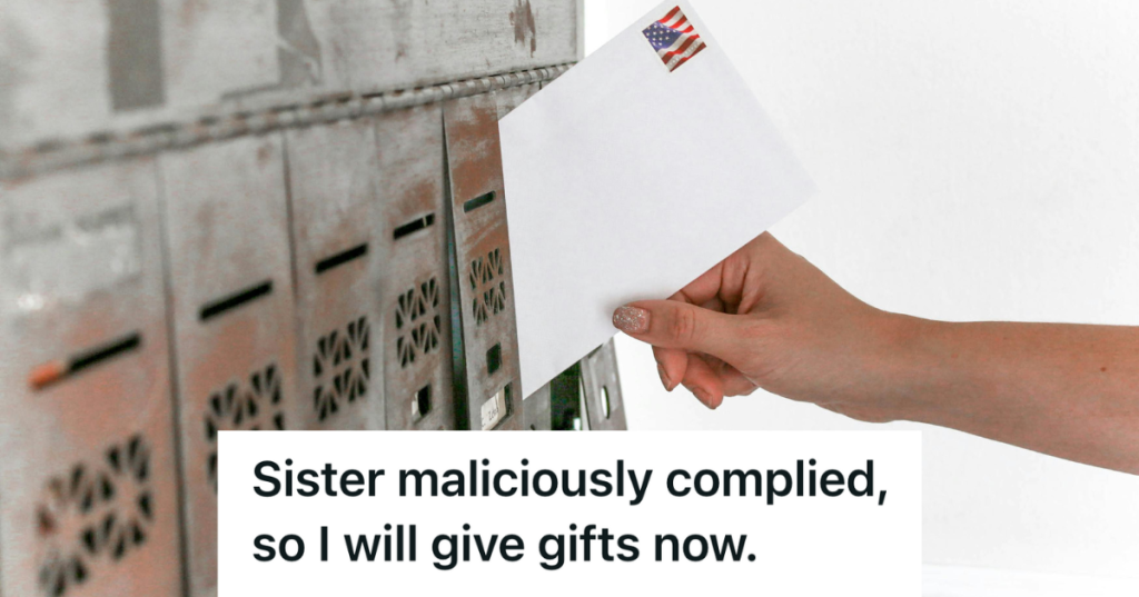 putting a letter in the mail