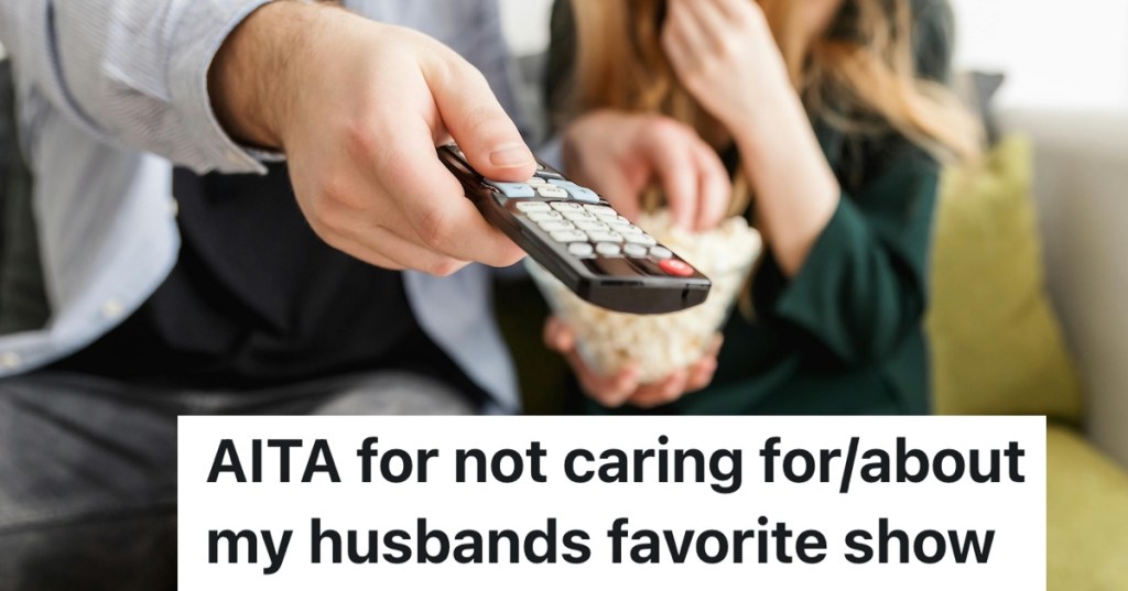 person pressing a remote control to turn a tv on