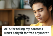 Oldest Child Watched His Parents Get The Bigger Family They Wanted, But Becoming Their Free Babysitter Makes Him Feel Devalued