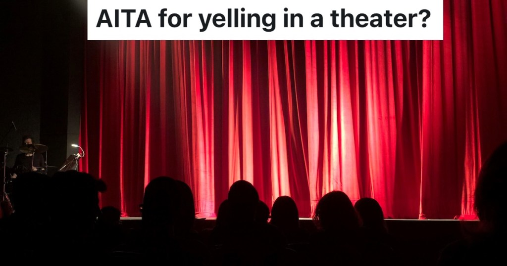 movie theater with red curtain