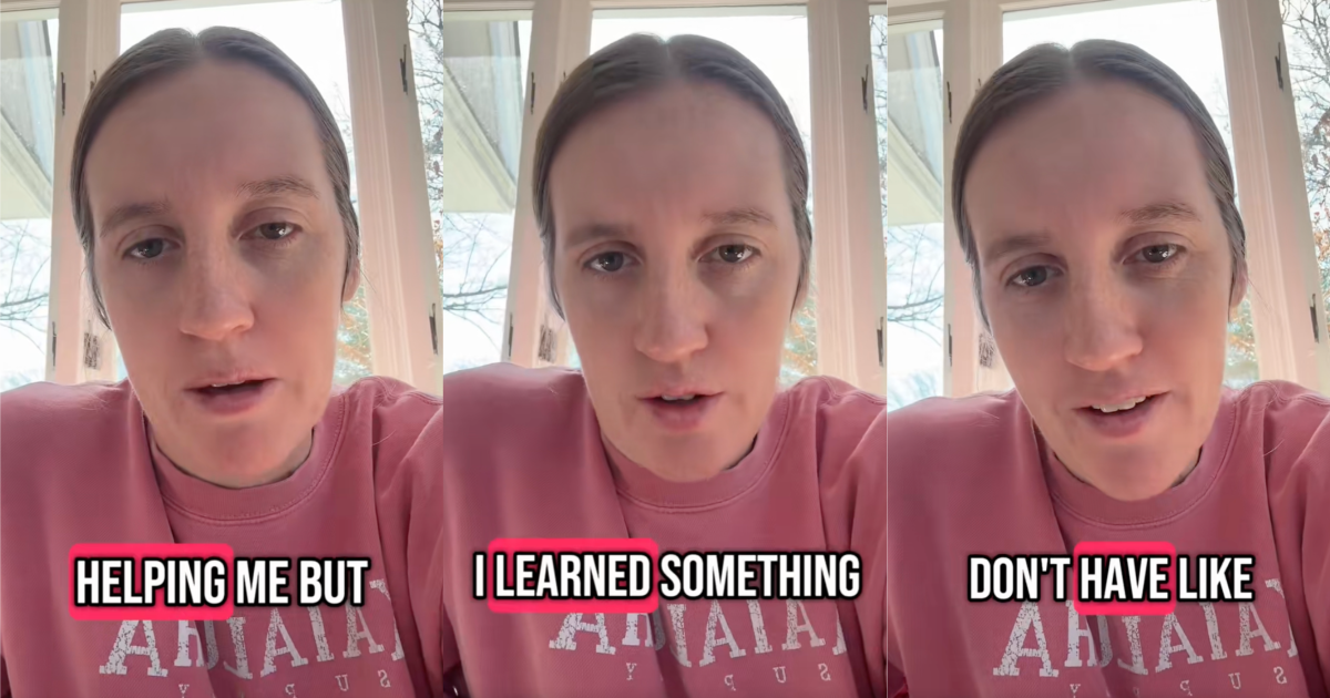 woman talking to tiktokkers