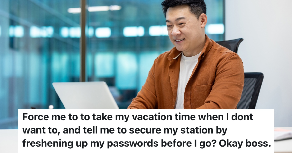 man working on computer