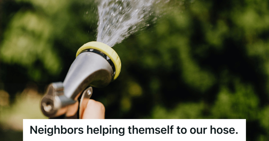 water coming out of hose