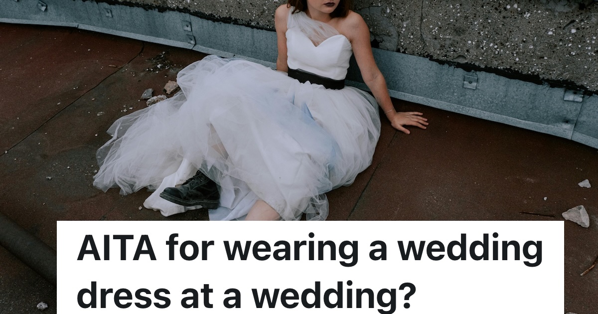 person wearing a dressing dress outside sitting down