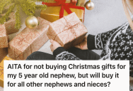 Woman Refused To Buy Expensive Gifts For A Nephew She Barely Knew, So Her Parents Accused Her Of Ruining Christmas