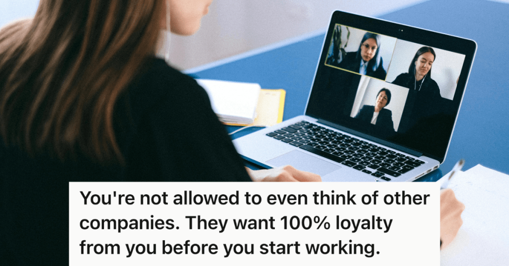 woman on a zoom interview