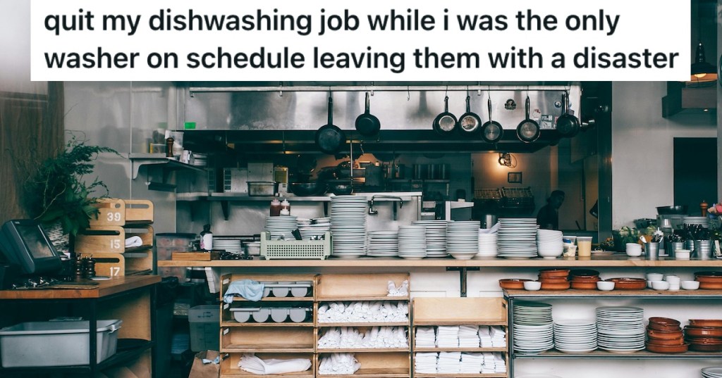 Crockery in a restaurant