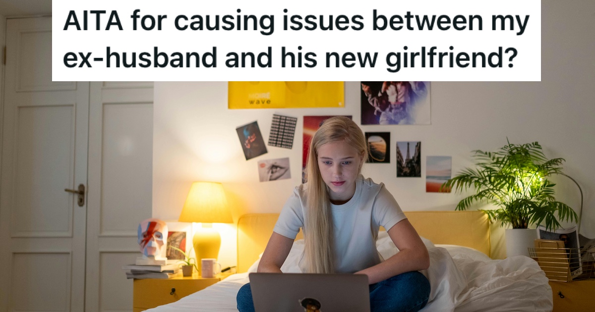 A teen girl in her bedroom