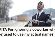 Office Worker Was Increasingly Annoyed By A New Co-Worker Refusing To Call Him By His Name. So He Took Action That Showed The Guy For Who He Really Was