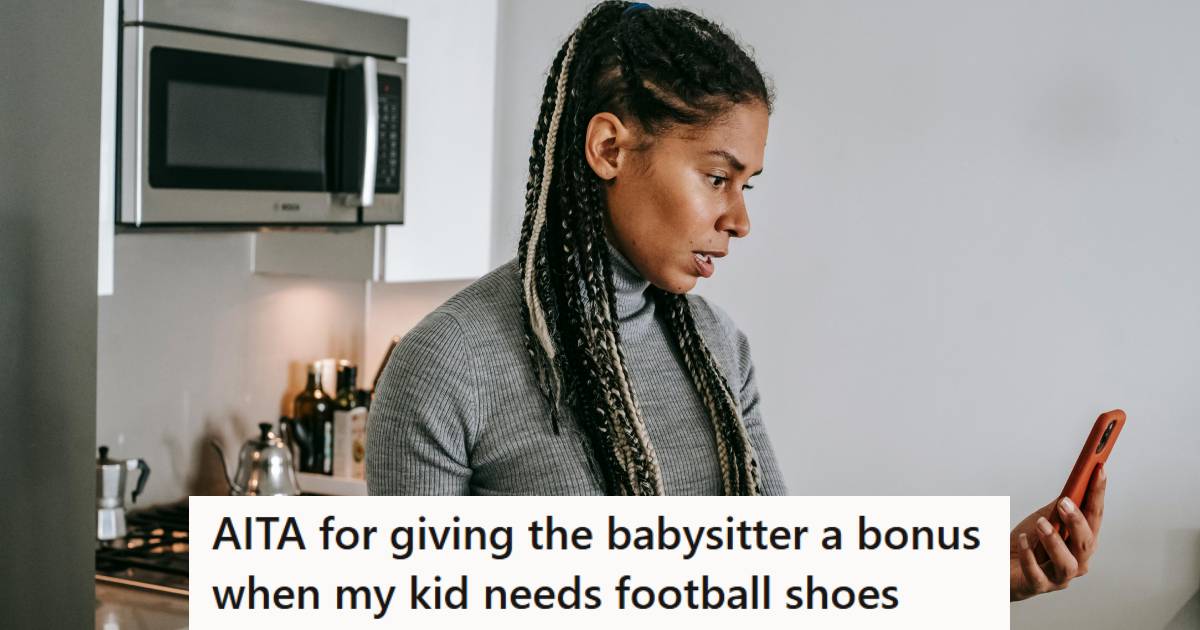 Single mom talking to her ex on the phone about child support