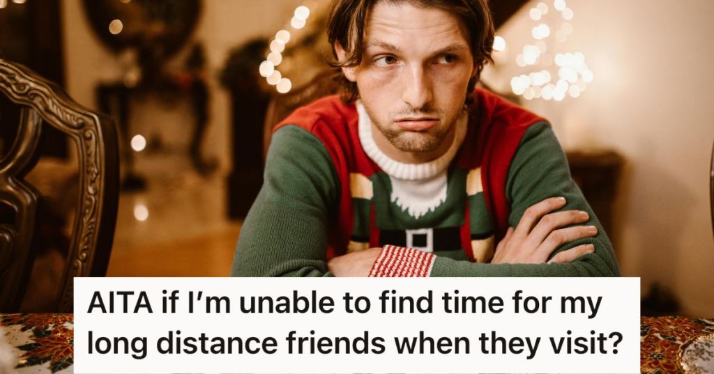 Sad man sitting alone on Christmas