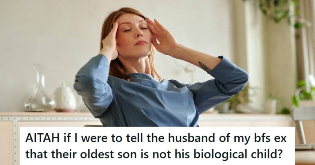 Woman sitting at her table stressed because she knows a secret