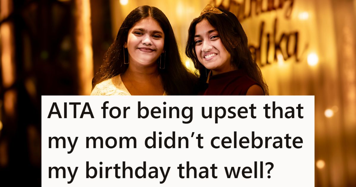 Woman with friend on birthday
