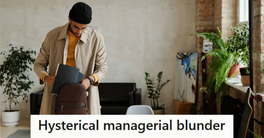 Man from Sweden loading up his backpack to leave for the day