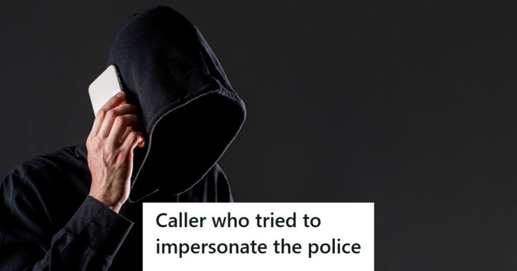 Suspicious man on the phone