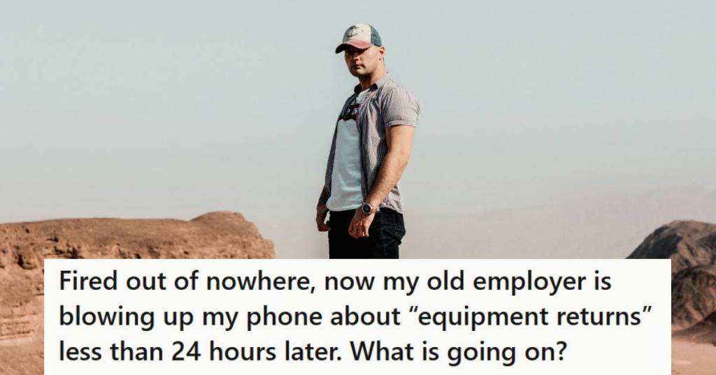 Man standing in the middle of a desert, not sure what to do.