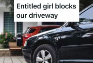 Guy Politely Pointed Out To A Couple That They Blocked His Entire Driveway, But The Entitled Woman Told Him Off For Complaining
