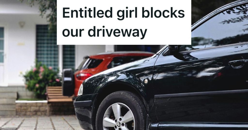 Car parked in a residential area