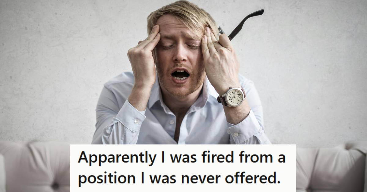 Man stressed out during his job hunt after learning he was fired without working somewhere