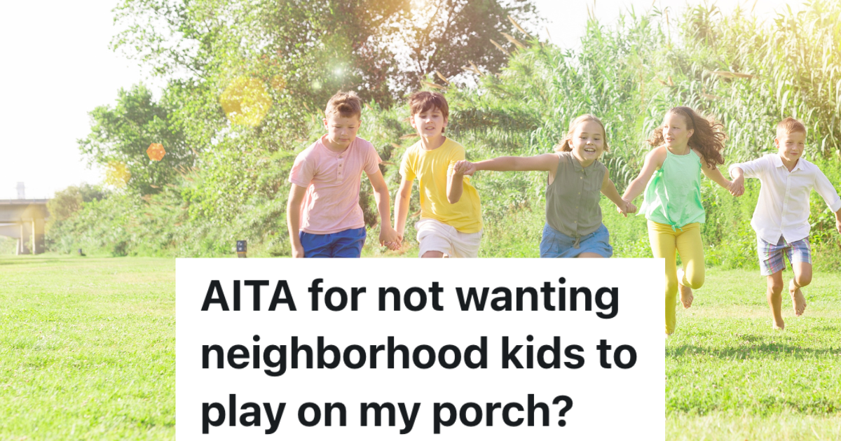 five kids running outside