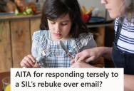 Mother Is Confronted Via Email By Sister-In-Law After Her 7-Year-Old Daughter Dropped Crumbs On The Floor At A Family Dinner, So She Sent A Terse Message, But Her Husband Accused Her Of “Going Nuclear”