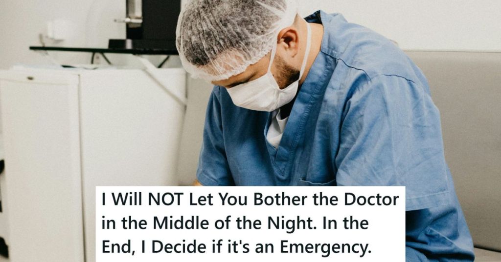 Tired doctor
