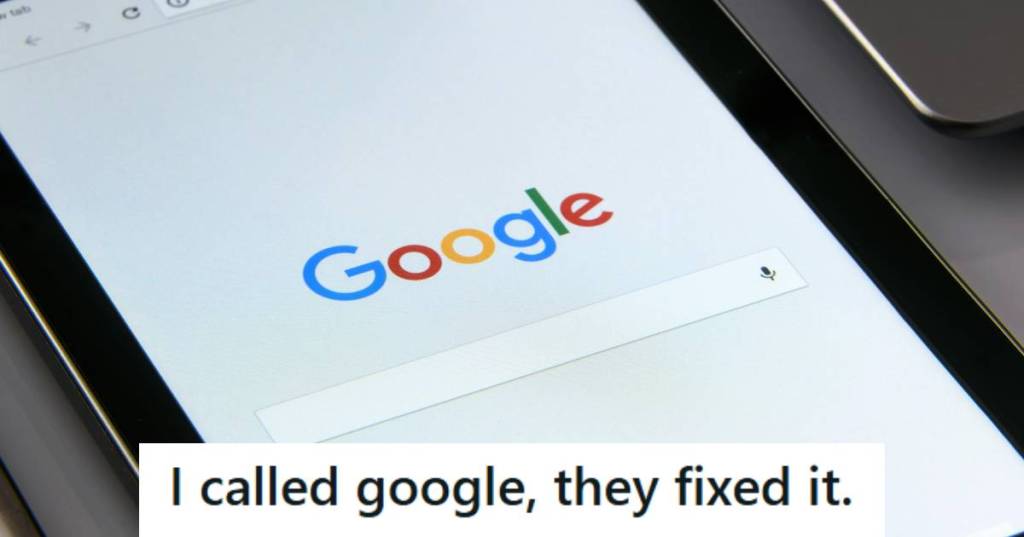 Google home screen on a device that resembles a phone or tablet