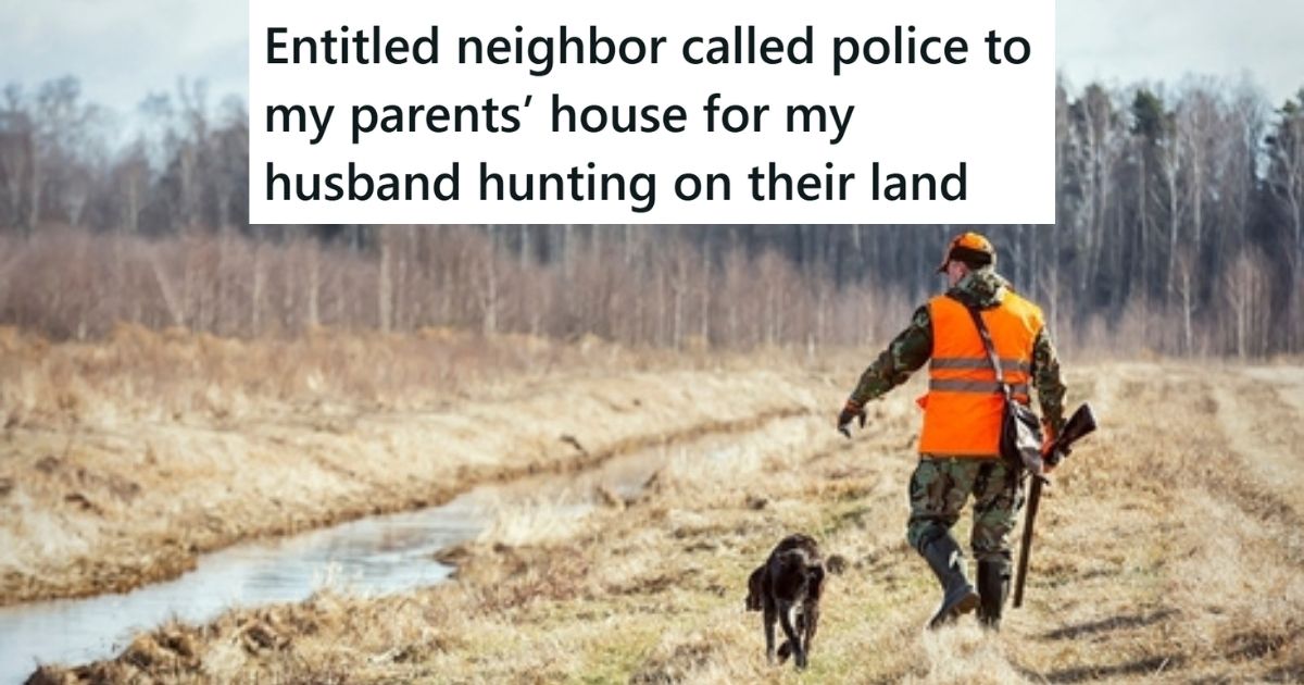 Man and dog hunting