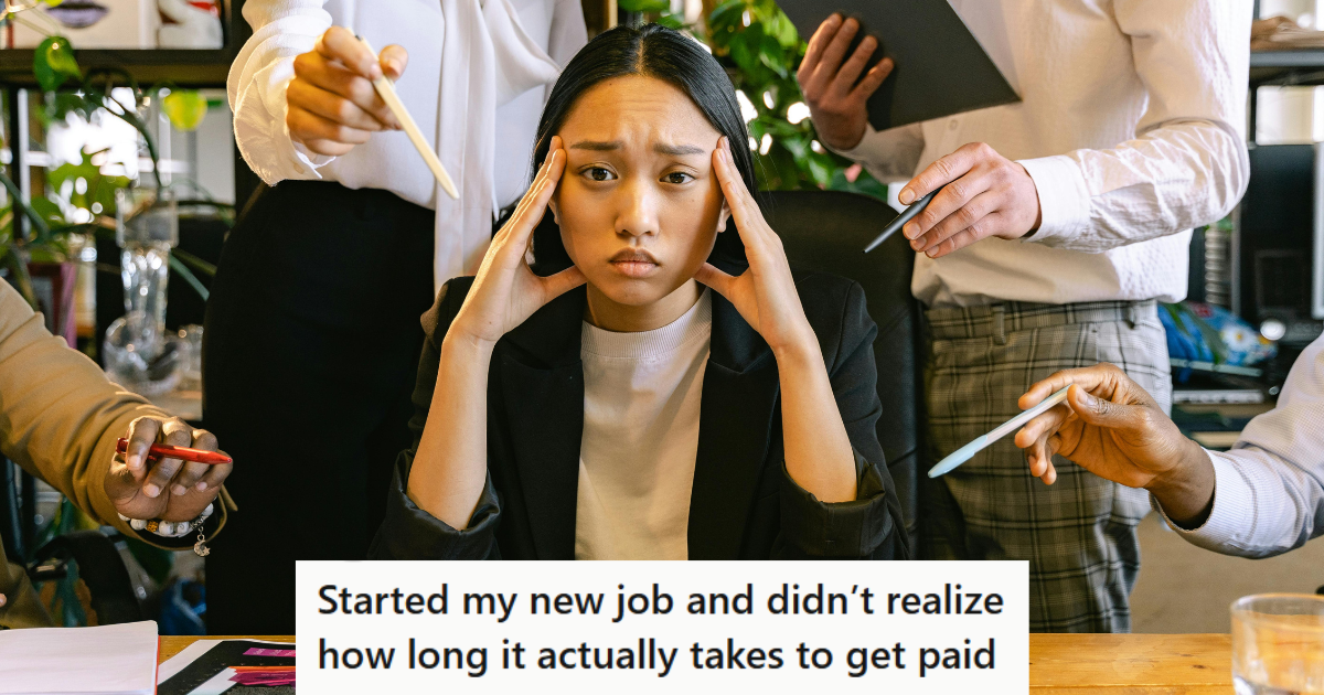 Stressed woman in office