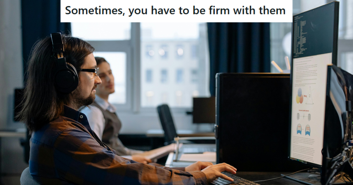 team working on their computers