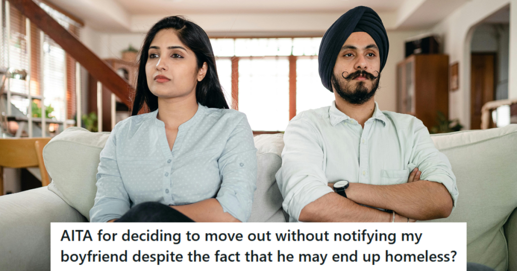 Man and woman sitting angrily next to each other