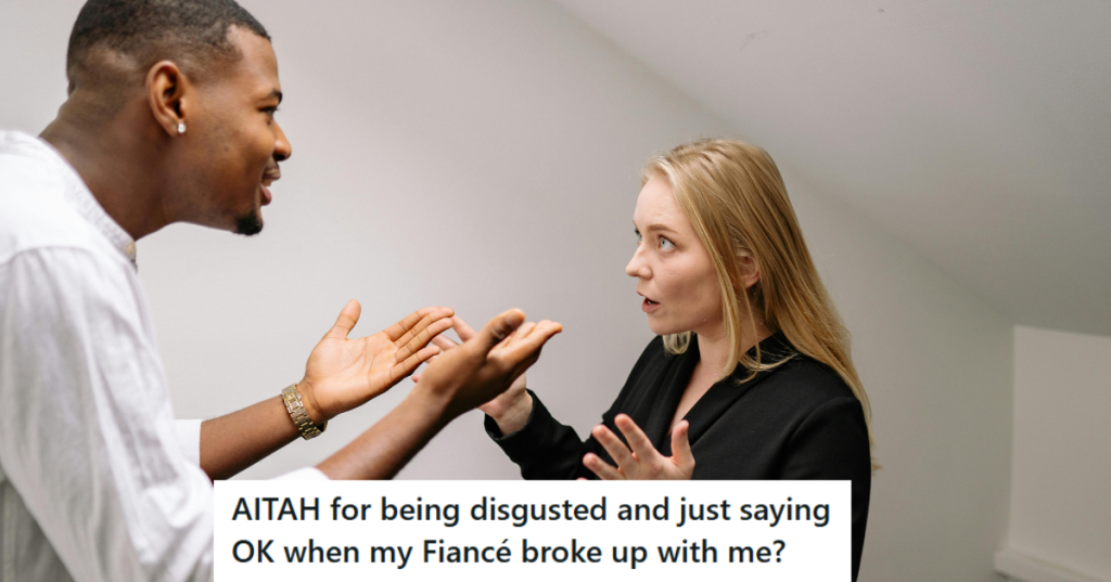 Man and woman arguing in their house